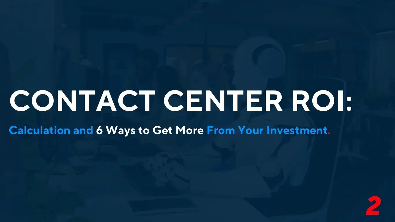 Contact center ROI cover